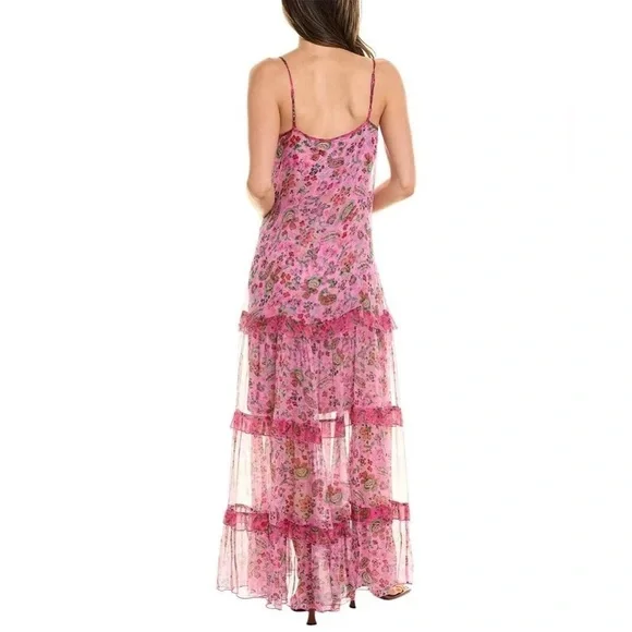 NWT Johnny Was FOXGLOVE SILK MAXI DRESS XS Bohemian Boho Long dress Romantic NWT Johnny Was FOXGLOVE SILK MAXI DRESS XS Bohemian Boho Long dress Romantic